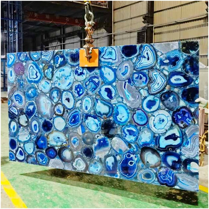 Blue Stone Agate Slabs Countertops